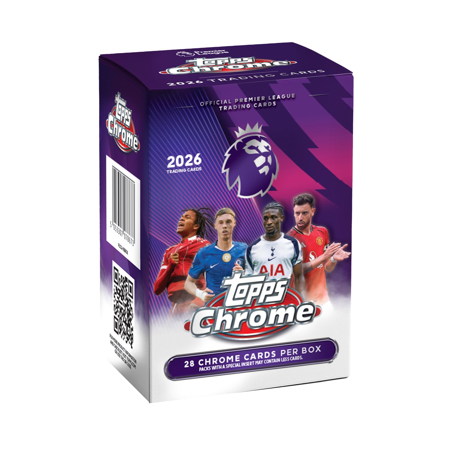 2026 Topps Chrome Premier League EPL Soccer 7-Pack Blaster Box