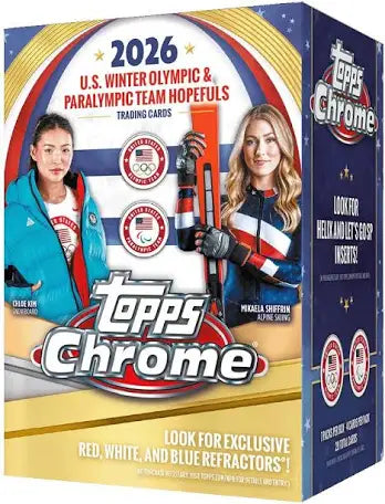 2026 Topps Chrome U.S. Olympics 7-Pack Blaster Box